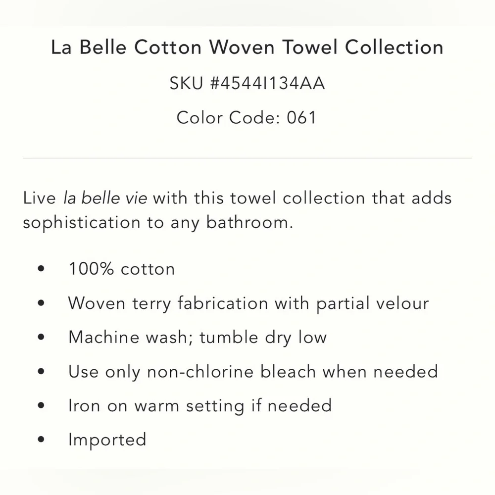 Anthropologie La Belle Cotton Woven Hand Towel Collection in Wine NEW